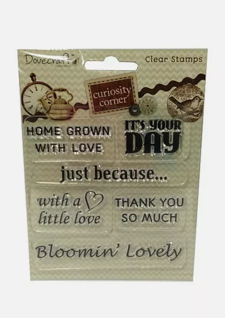 Dovecraft Curiosity Ecke Gefühle klare Briefmarken Set Kartenherstellung
