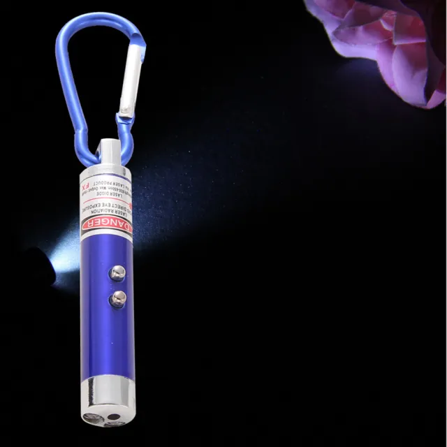 fr 3-in-1 Laser Light Pen Cat Toys Mini 2LED Red Dot Laser Lights 650nm for Camp