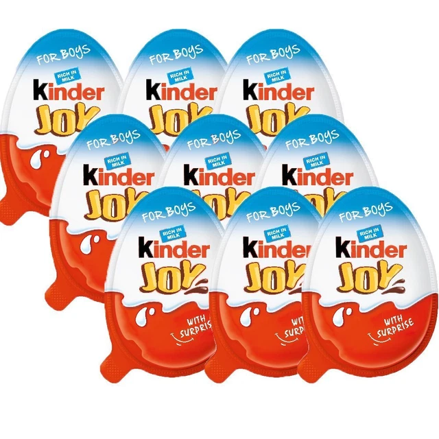 100 Pièces Kinder Joie Chocolat Surprise Œufs -pour Garçons - Cadeaux Intérieur