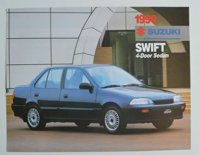 SUZUKI SWIFT 1990 dealer sheet brochure catalog - English - Canada