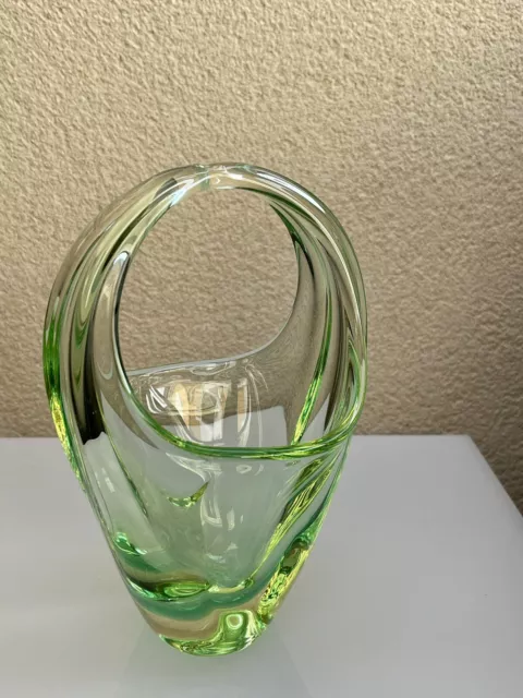 Vase ou panier en verre de Murano