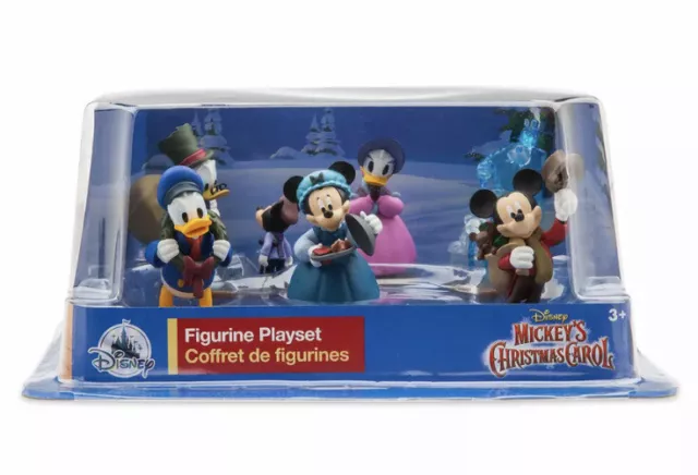 disney store mickeys christmas carol figurine playset cake toppers