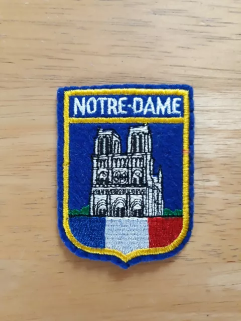 Notre-Dame France Patch/Cloth Badge-Felt Style-Collectable Souvenir