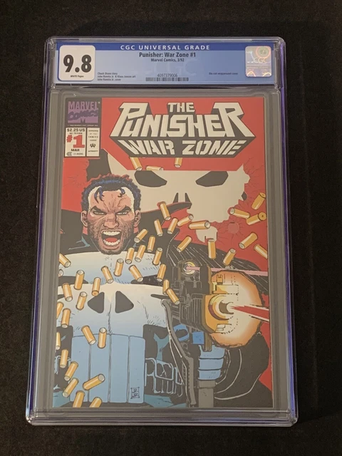 Punisher: War Zone #1 Cgc 9.8 +Ultra-Rare Newsstand Variant+ 1992