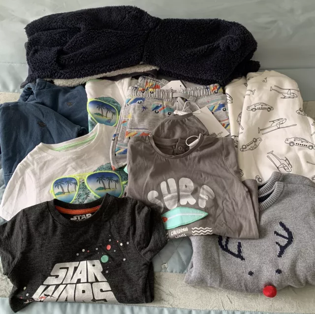 Twin Boys Clothes Bundle 2-3 Years Old / 14 Items In Total