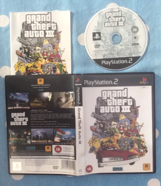 🌟Grand Theft Auto Iii ( 3 )🌟Playstation🌟Ps2🌟Complete🌟Fast Uk🇬🇧Postage🌟