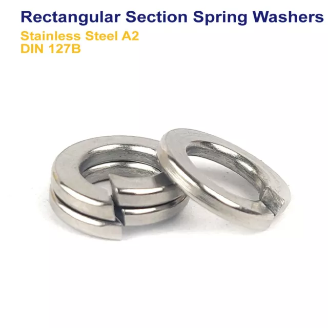 Rectangular Spring Washers Stainless M2 M3 M4 M5 M6 M8 M10 M12 M16 M20 M24 M30