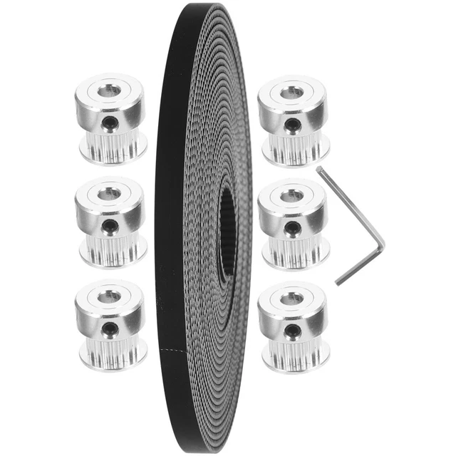 Courroie De Distribution 5 Mm Pour Imprimante 3D - 5 M, Largeur 6 Mm, Avec 10 Boucles Laiton - 4