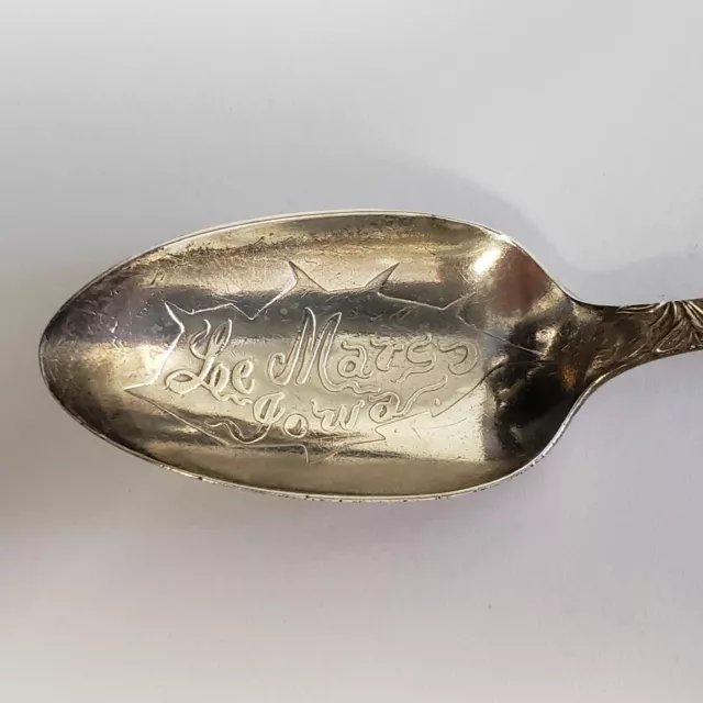 Sterling Silver Souvenir Spoon - Le Mars Iowa - SKU-FL0283