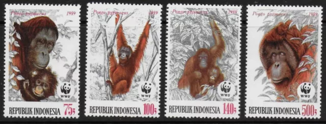 Indonesia 1989 Endangered Animals - The Orang-Utan - MLH