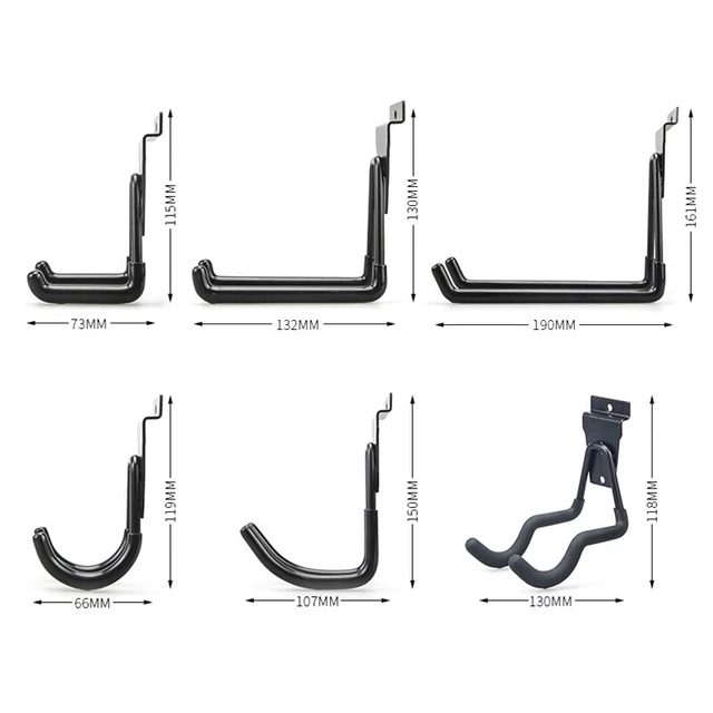 1 pieza Montaje en pared Garaje Bicicleta Colgador Gancho Colgador de pared Clip Colgante Soporte de almacenamiento p