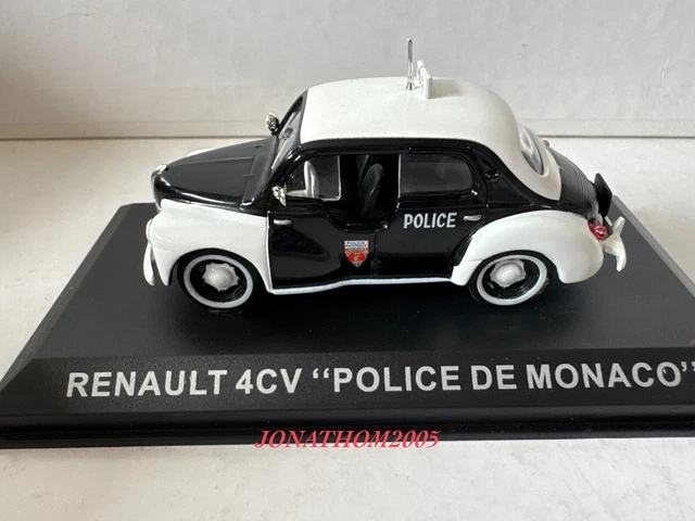 Lot Ixo 1/43 - Peugeot 203 Grise Et Renault 4CV Police - Miniatures Collection