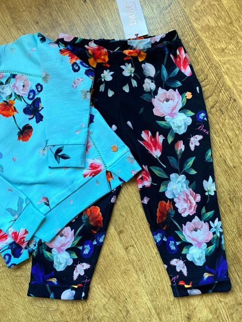 Ted Baker 18-24 months long sleeve top leggings outfit set floral RRP £50 BNWT 3