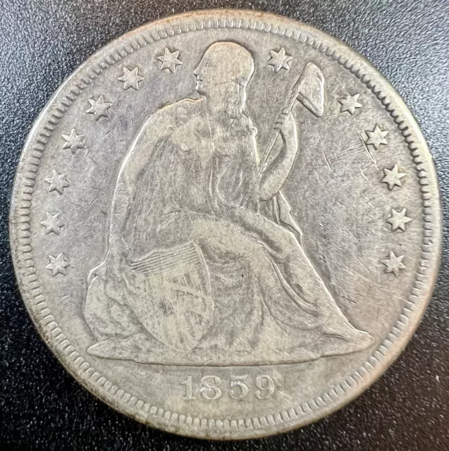 1859-O $1 Seated Liberty Silver Dollar