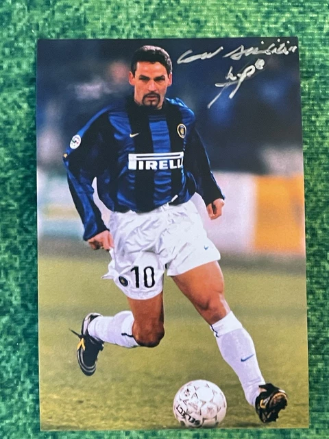 Photo Roberto Baggio - Inter Milan Football - Tirage Photo Occasion