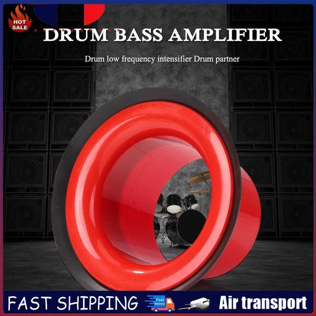 Drum Bass Bottom Microphone Amplifier Voice Loudspeaker Percussion (Red) ~