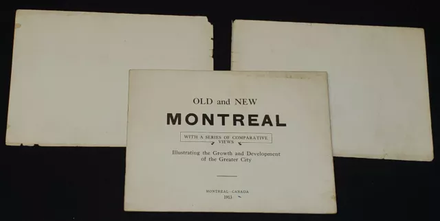 1913 - Old "Montreal" New - 60 Illustrated Pages - Souvenir Booklet - Original 3