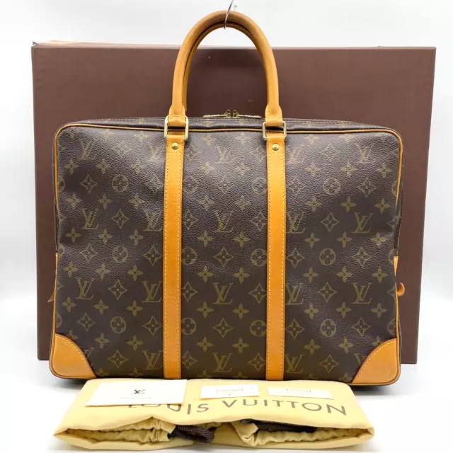 Auth Louis Vuitton Monogram  Porte Documents Voyage  M53362 W/Box  NS040558