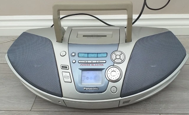 PANASONIC RX-ES27 POWER Blaster Boom Box Portable Stereo System CD/Tape ...