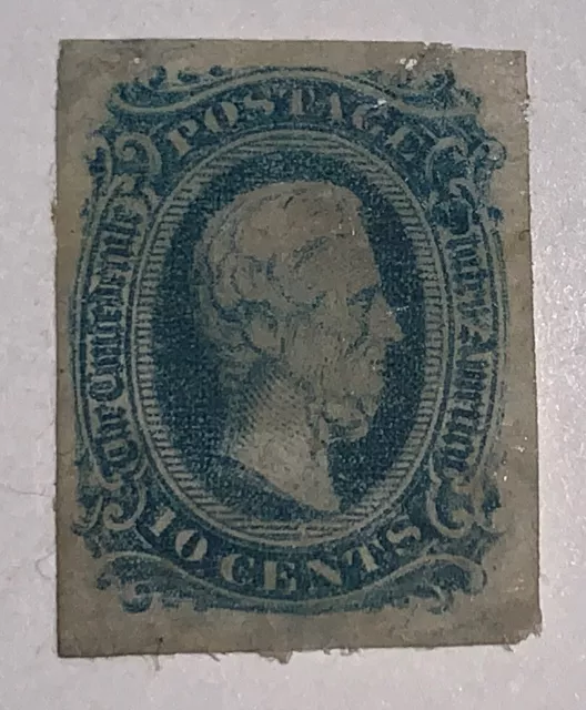 Travelstamps: US Stamps CONFEDERATE CSA SCOTT #12 MINT NG 10 cents