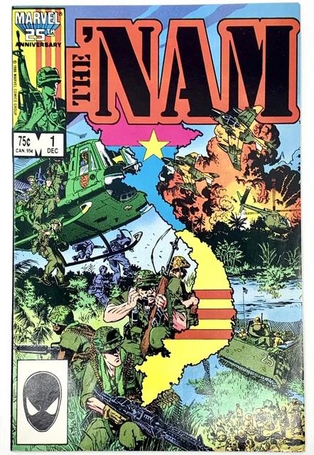 The 'NAM #1 1986 Marvel Comics Key Issue Raw Vietnam War Military VF-NM