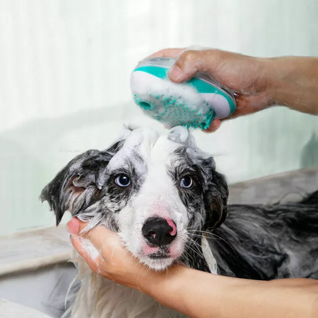 Pet Bath Brush Shampoo Washing Massage Shower Hair Removal Comb Cleaning Tool
