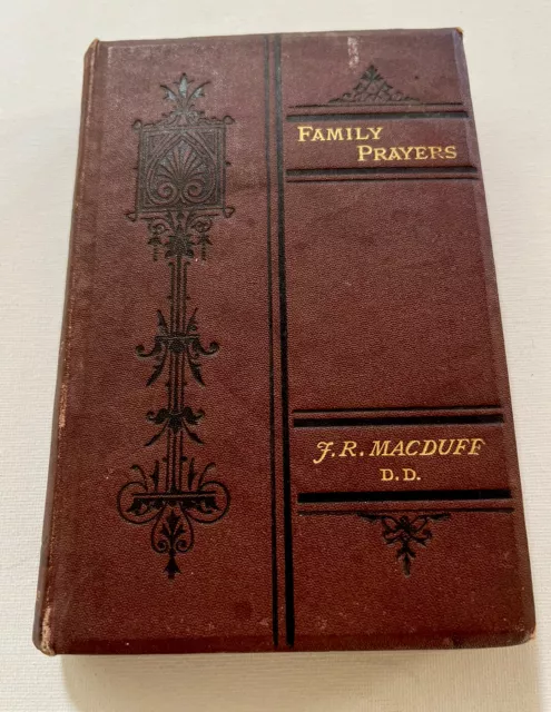 Antique Books- Family Prayers By J.R. Macduff 1873 Religious Fast Post