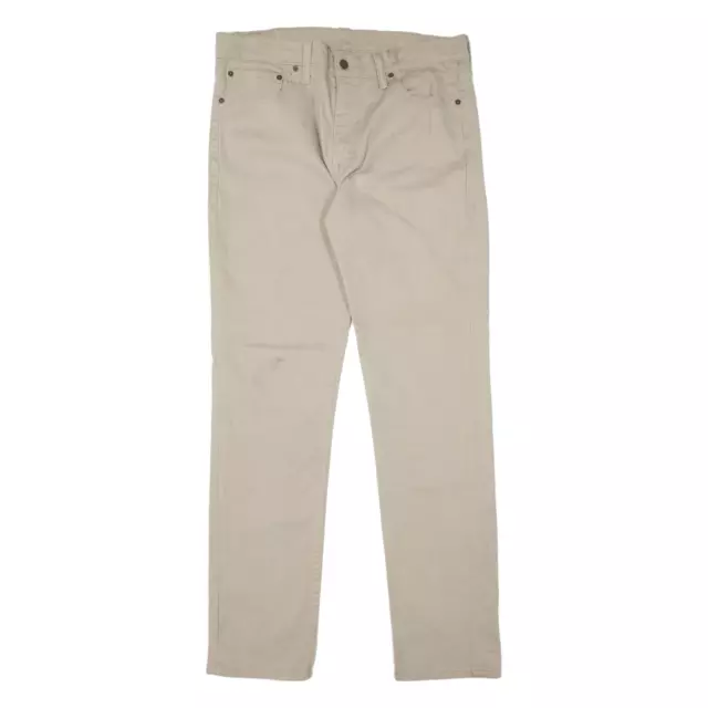 LEVI'S 511 Jeans Mens Beige Slim Straight W36 L34