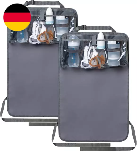 Termichy Rückenlehnenschutz Auto Kinder Wasserdichtes Auto Organizer Mit Abnehmb