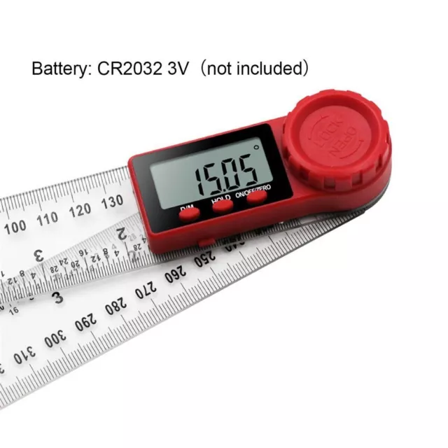 Mesureur LCD Inclinomètre Finder d'angle pliant Règle numérique Practeur