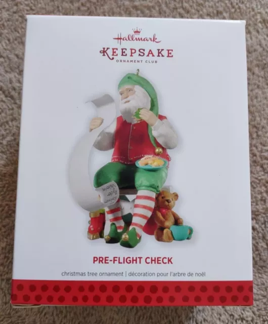 2013 Hallmark Keepsake Ornament Club Pre-Flight Check Christmas Tree Ornament