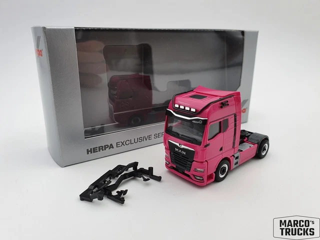 Herpa Ricambi – Trattore Stradale 2 Assi MAN TGX XXL (2008) – Scala N 1:160 – 2 Pezzi In Plastica