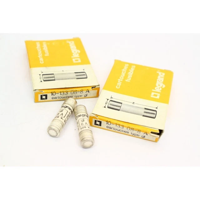 12Pcs Legrand 133 08 Fusible 10x38 8A gI (B932)