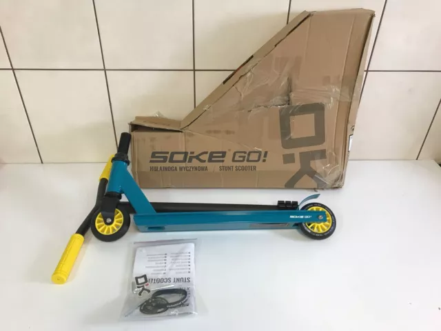 SOKE Stunt Scooter GO! Kick-Scooter mit ABEC 9 Kugellager Tretroller Trick Rolle