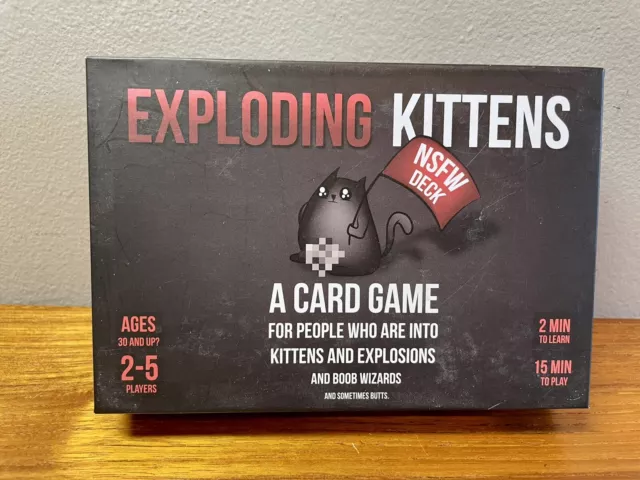 Exploding Kittens + NSFW + Imploding + Streaking Expansions 3