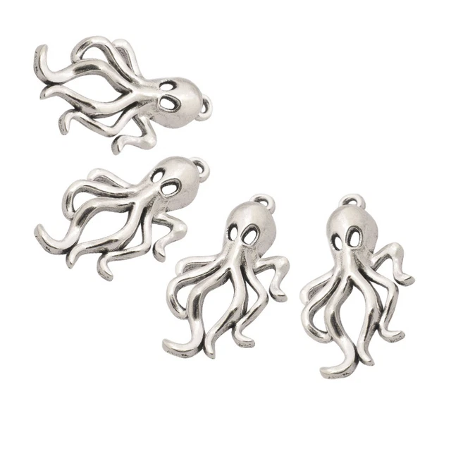 50 stücke Octopus Auto Anhänger Charms DIY Schmuckherstellung Zubehör für 6