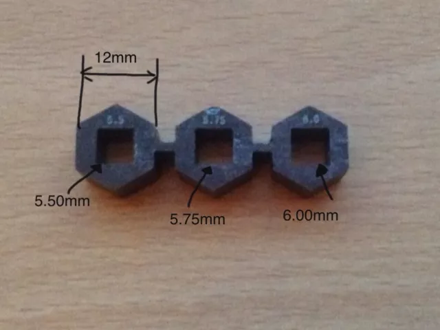3 Different Sizes Tuning Old Pianos Tools For 5.5mm Pins 5.75 Mm And 6.00 mm