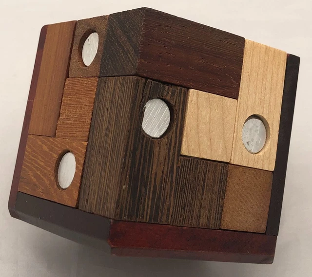 WOODEN BRAIN TEASER puzzle Cassetête en bois Finil (Robert Dalloz