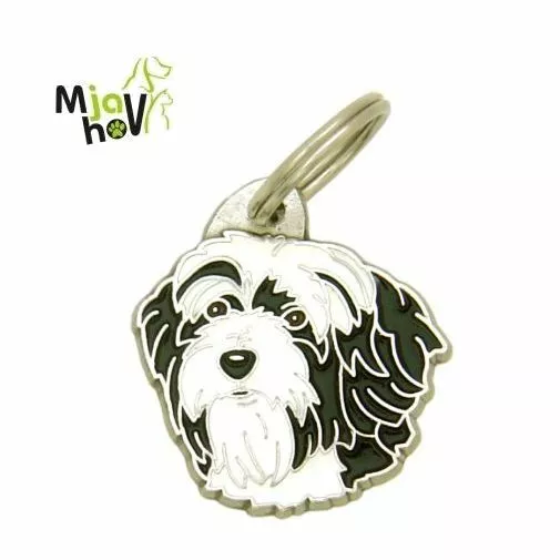 Dog name ID Tag, Tibetan terrier, Personalized, Engraved, Handmade