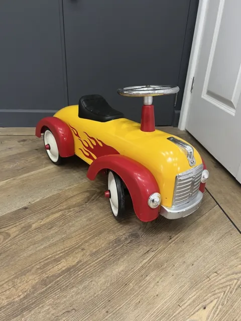 Great Gizmos Classic Car Ride-on Kids Metal Speedster Hot Rod Racer Goodboys