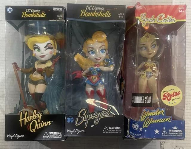 Cryptozoic DC Comics Bombshells Lot of 3 Figures