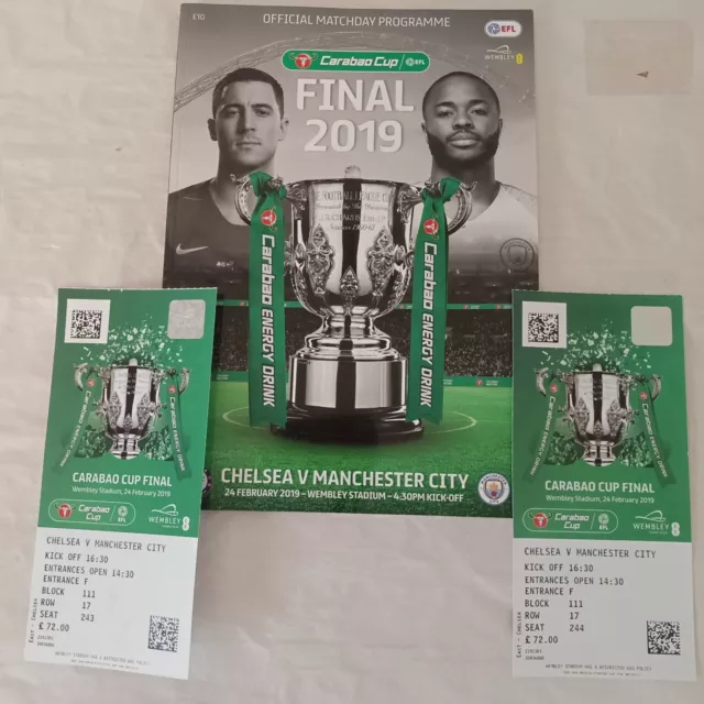 Chelsea vs Man City 2019 Carabao Cup League Cup Programme & Tickets