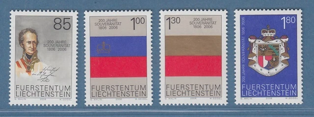 Liechtenstein 2006 200 Jahre Souveränität Nationalflagge Mi.-Nr. 1407-10 **