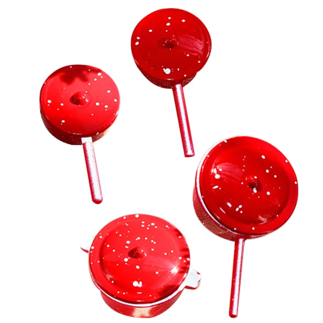 4 Pcs Alloy Child Simulation Pots Dollhouse Miniature Cookware