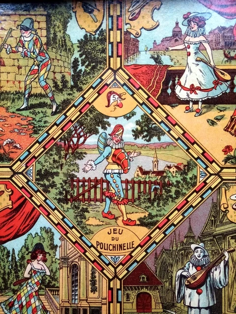 DUO de PLATEAUX de JEUX ANCIENS, Jeu de L'Oie et du BOG/ NAIN JAUNE