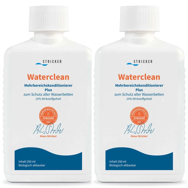 Condizionatore letto ad acqua balsamo waterclean set cura maglieria 2x 250 ml