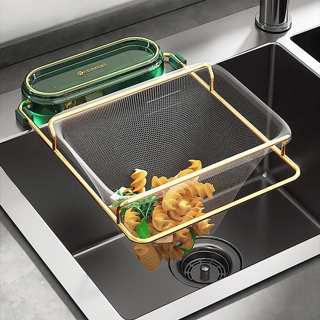 Kitchen Sink Strainer Drain with 50PCS Mesh Bags, Kitchen Residue Filter Scre ~~