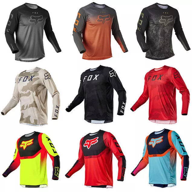 Men Cycling Jersey Long Sleeve Mountain Bike MTB T-shirt Bicycle Racing Tops.