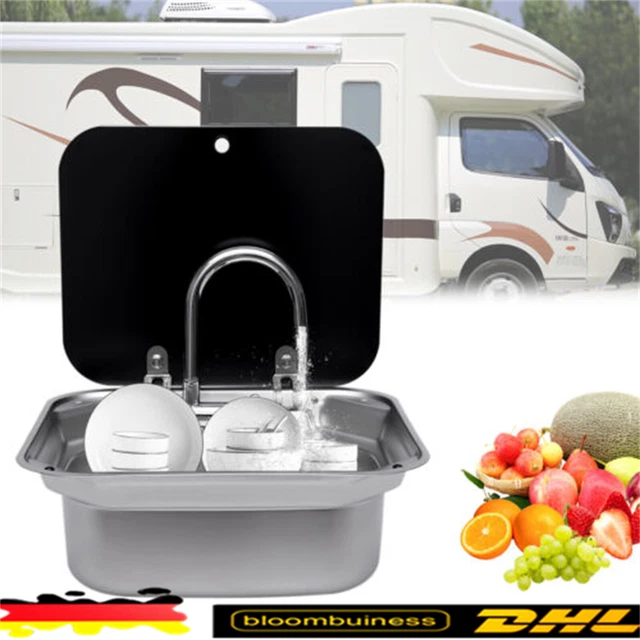RV Camping Spüle Waschbecken Bausatz mit Wasserhahn Spülbecken für Wohnmobil