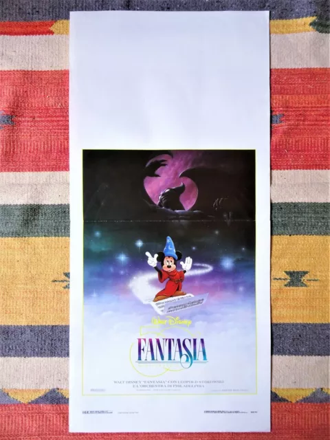 Locandina FANTASIA Poster Cinema Originale WALT DISNEY Classics TOPOLINO 1940